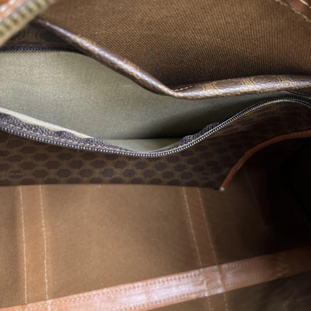 美品 CELINE セリーヌ ボストン マカダム トリオンフ PVC レザー