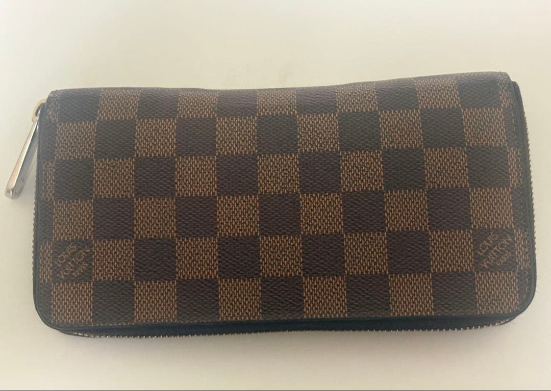 チェック柄 ブラウン 長財布　ルイヴィトン　Louis Vuitton