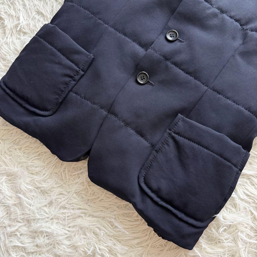 【トリココムデギャルソン】AD2010　キルティングベスト　M　フリル　シフォン