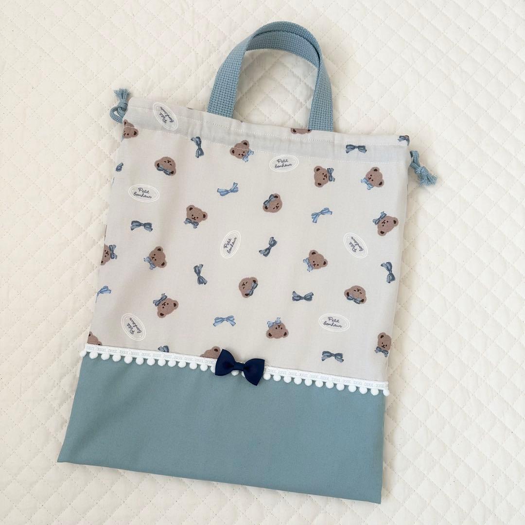 コルク⭐︎レッスンバッグ等4点女の子入園入学セットハンドメイド