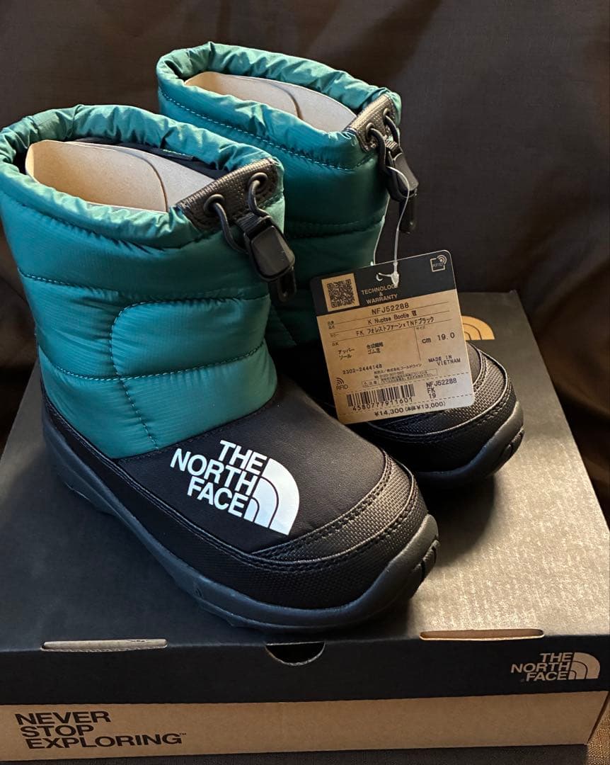 THE NORTH FACE ヌプシブーティ19cm フォレストファーンブラック