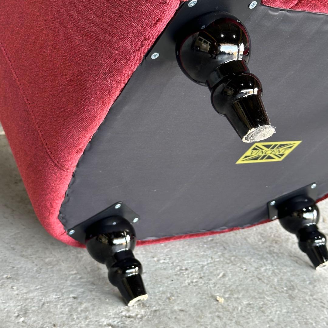 c*m様 ★VINCENT★チェスターフィールド 1Pソファ ベルベット アンテ