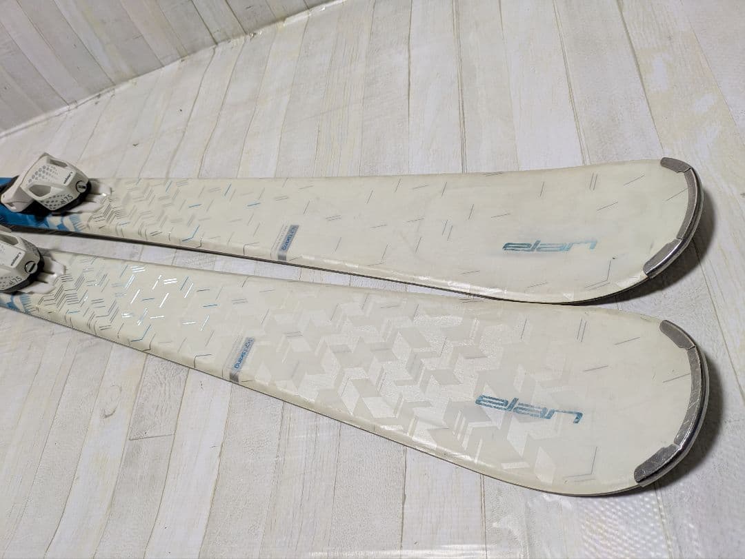 elán スキー板 ビンディング付き ホワイト