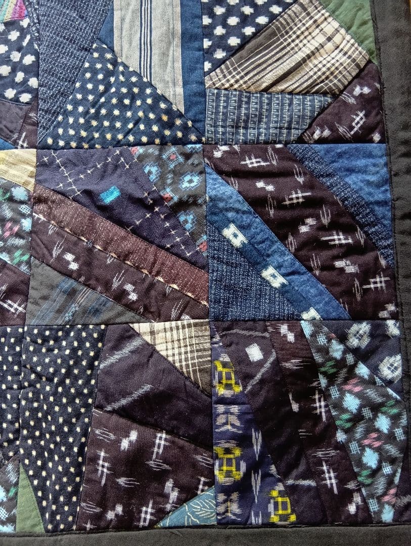 着物リメイク、キルトパッチワークマット