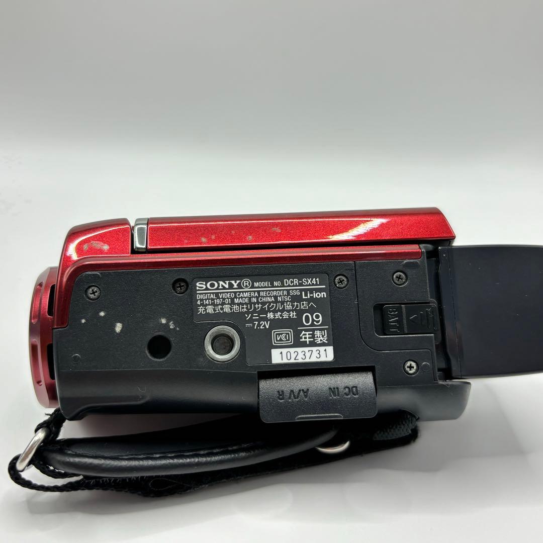 SONY DCR-SX41 ビデオカメラ　ハンディカム　レッド
