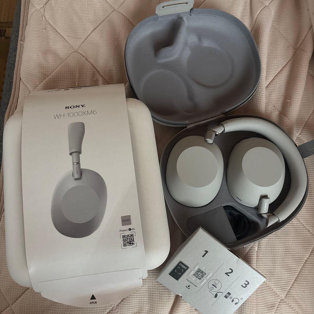 SONY WH-1000XM6 ワイヤレスヘッドホン プラチナシルバー