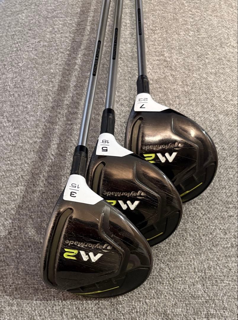 M2フェアウェイウッド3w 5w 7w 3本セット