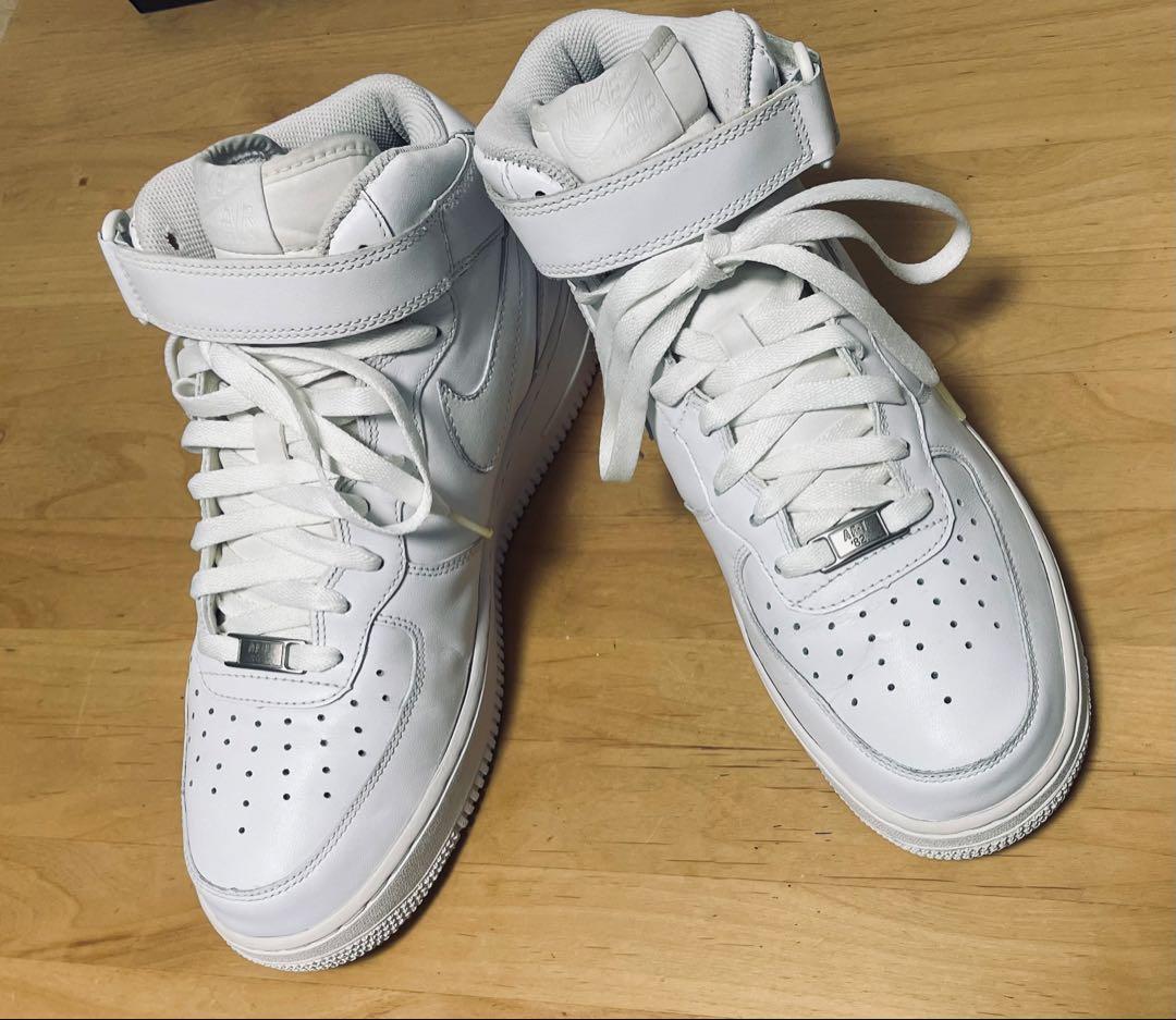 NIKE AIR FORCE 1 MID ホワイト 27cm
