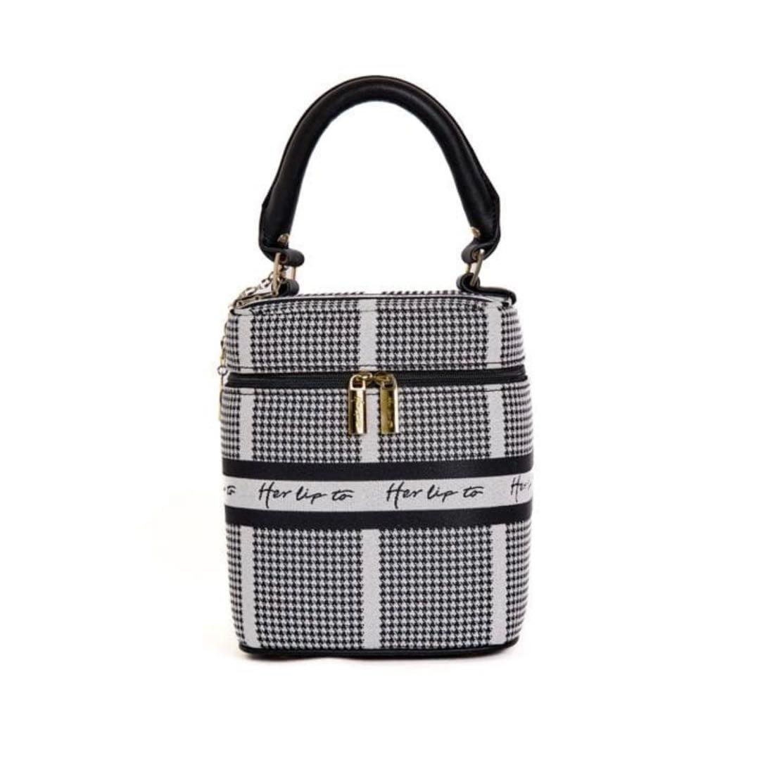 バッグ Herlipto HLT Jacquard Vanity Bag silver