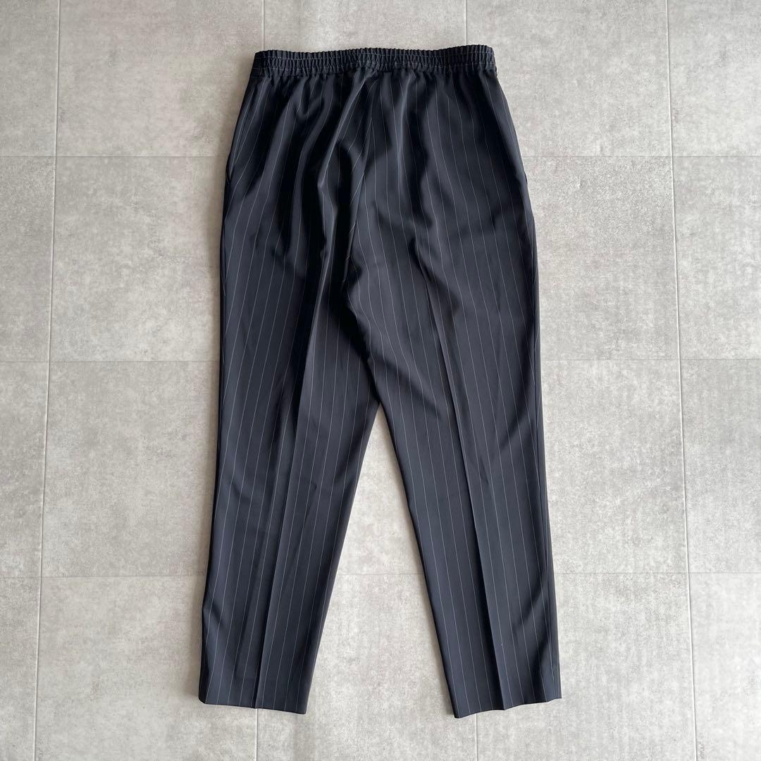 【大きいサイズ】iCB ノーカラー ストライプ パンツスーツ セットアップ