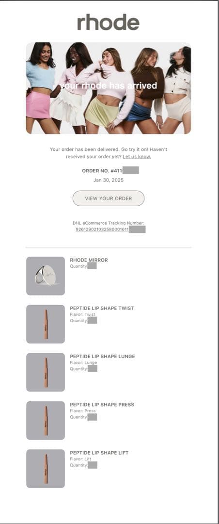 リップライナー RHODE PEPTIDE LIP SHAPE + RHODE MIRROR