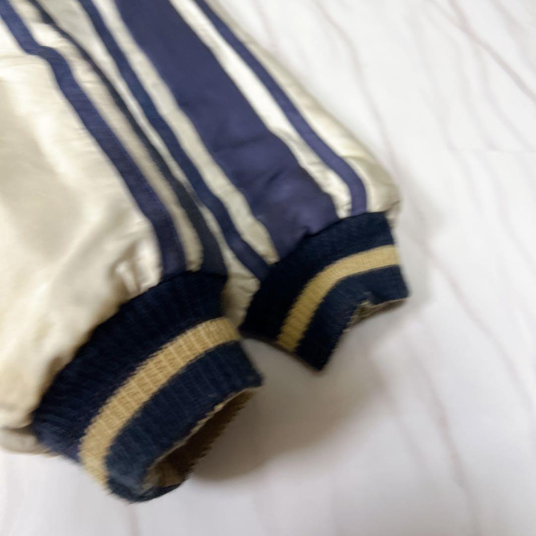 テーラー東洋 スカジャン リバーシブル キルティング 龍 虎 鷲 緑×紺 L