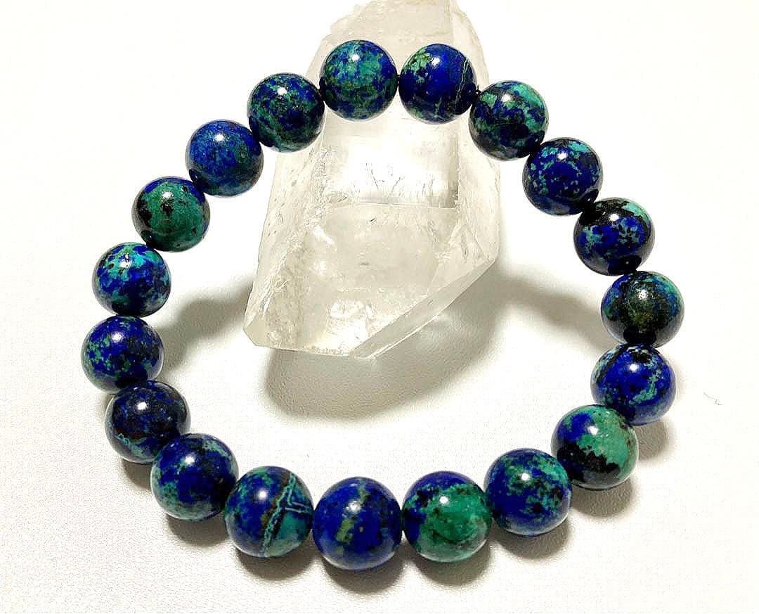 オールドボーイズ様　究極品質　未来を切り拓く聖なる石　アズロマラカイトのブレス