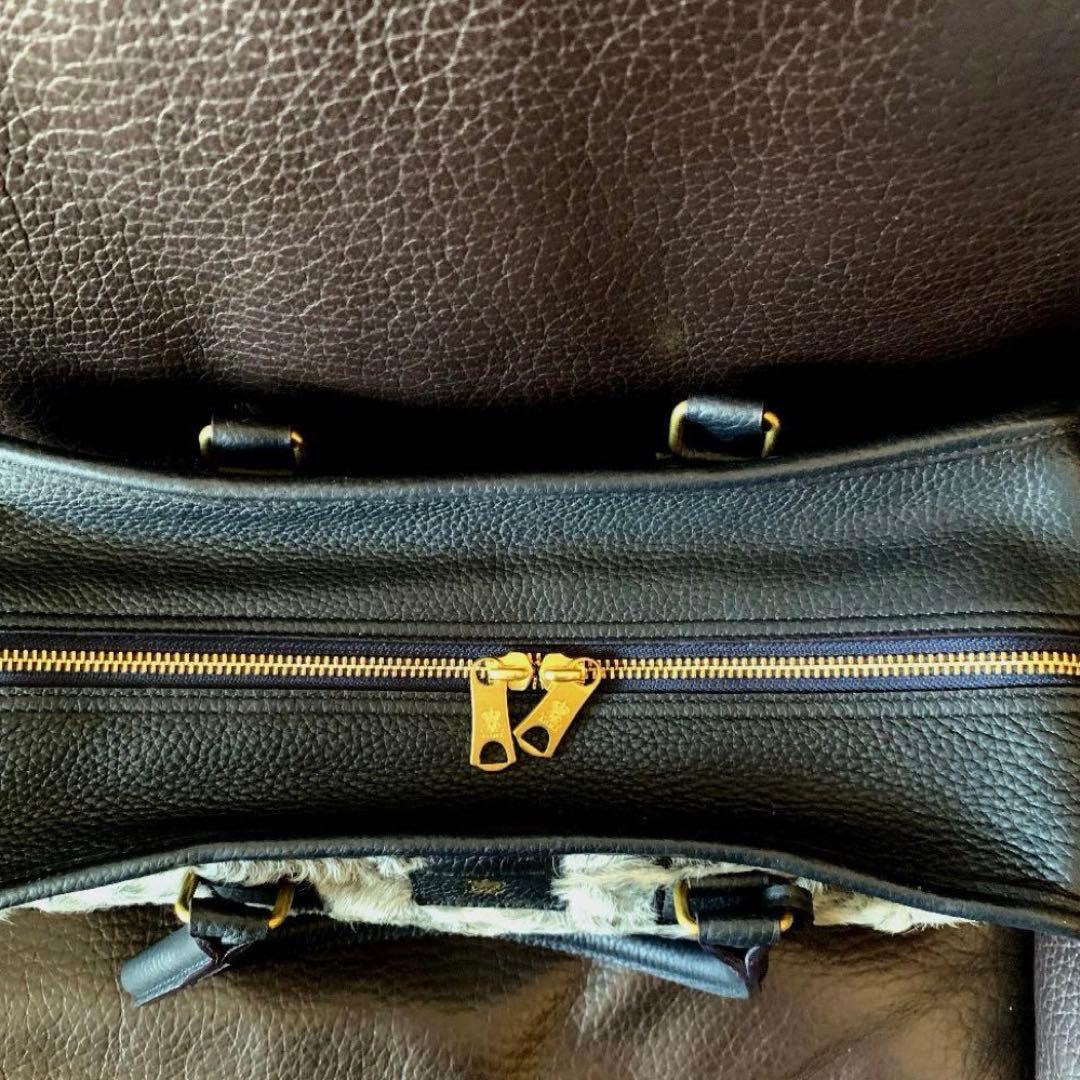 超美品☆ADMJ ファーデザイン ボストンバッグ