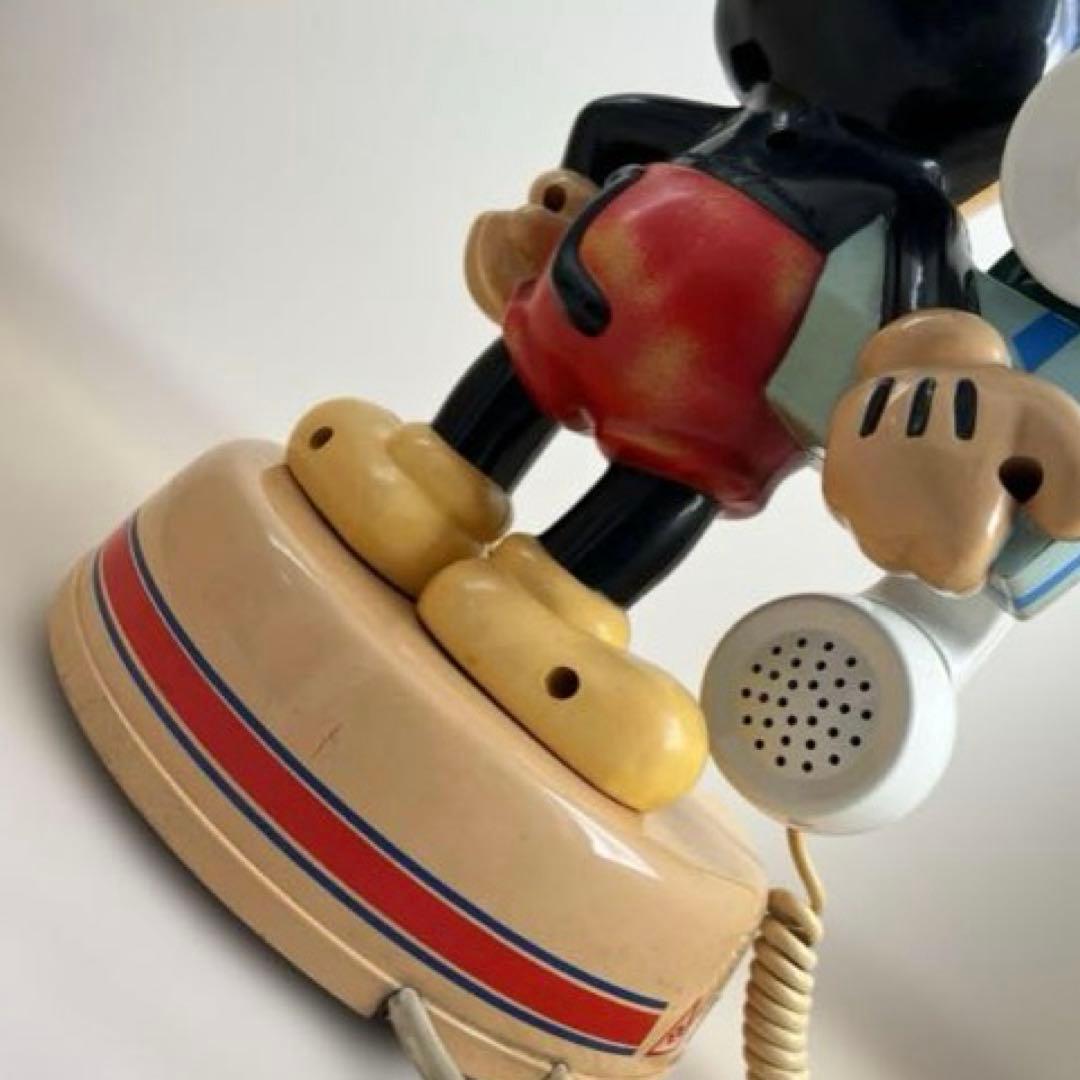 【Smile雑貨様】Disney ミッキーマウス ダイヤル式電話 DK-641