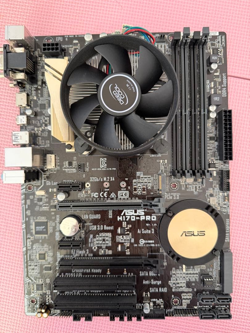 ASUS H170-PRO ATXマザーボード+ Core i7-6700