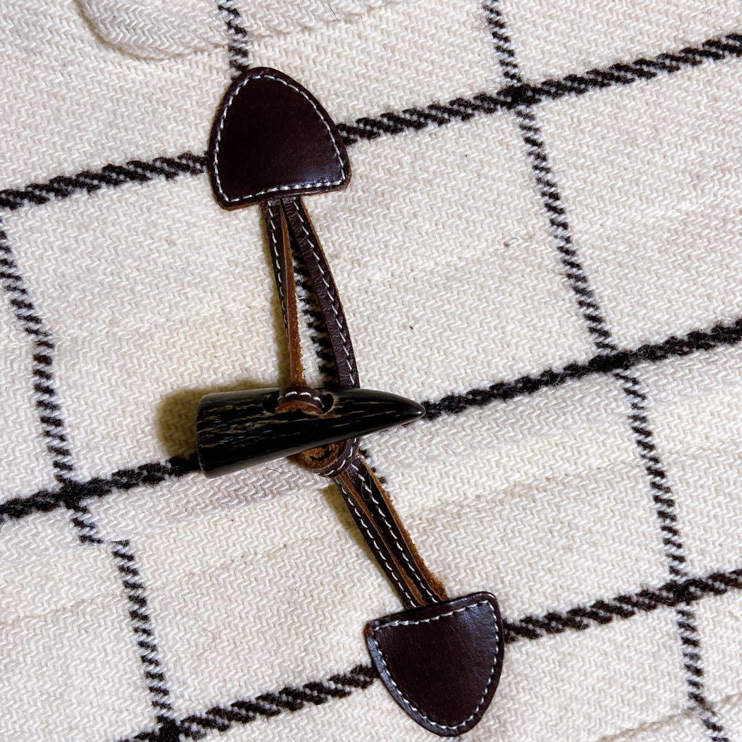 美品☆オールドイングランド　ダッフルコート　チェック柄　希少　レディース　S