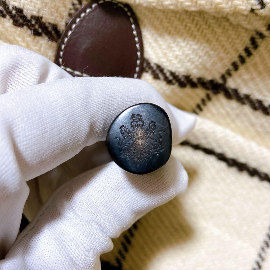 美品☆オールドイングランド　ダッフルコート　チェック柄　希少　レディース　S