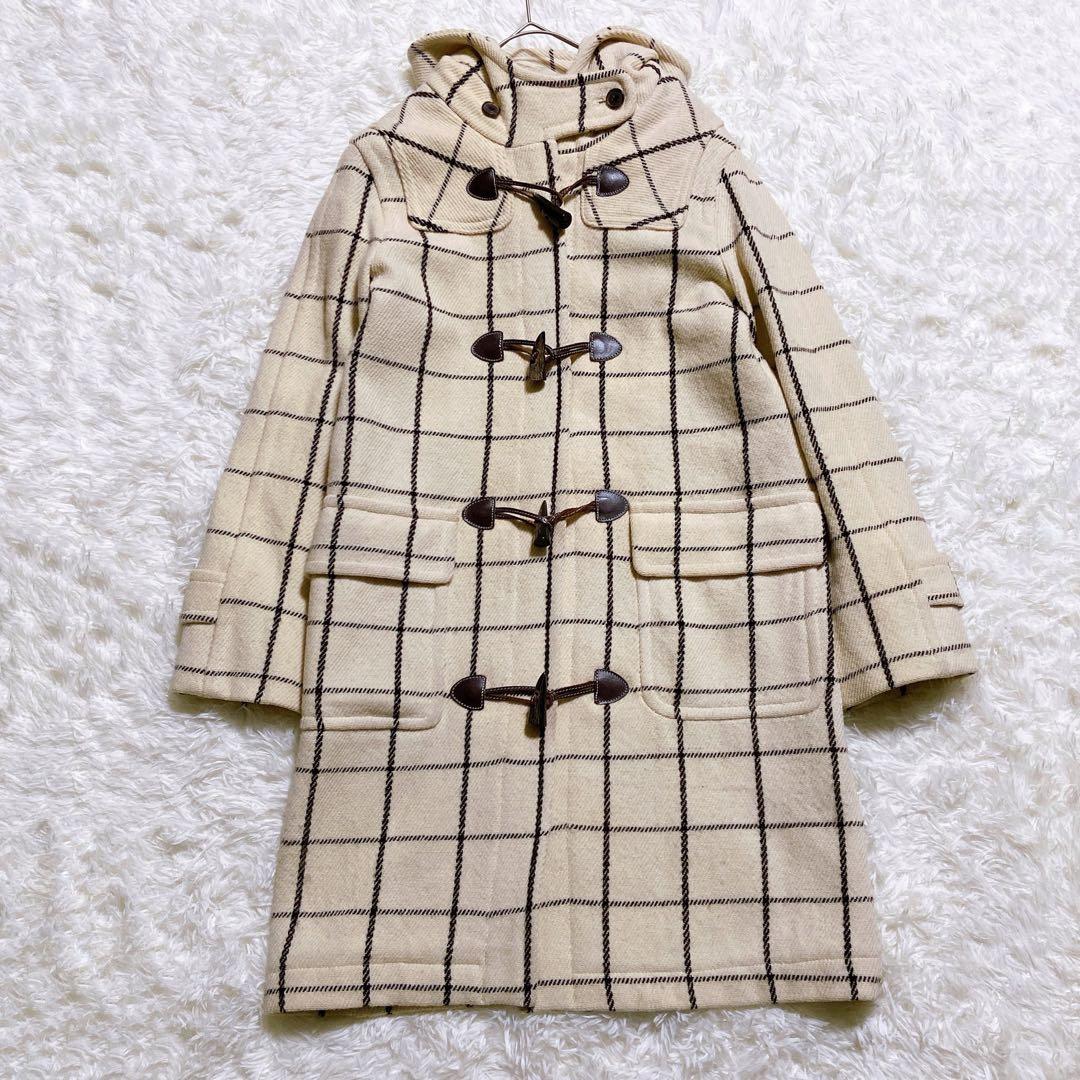 美品☆オールドイングランド　ダッフルコート　チェック柄　希少　レディース　S