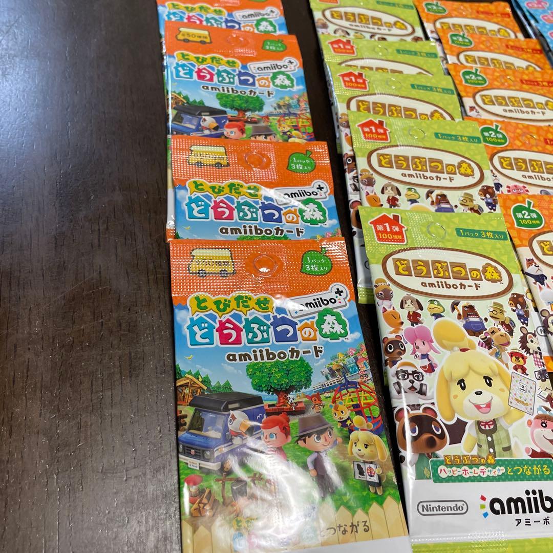 あつまれどうぶつの森 amiiboカード とび森＋第1〜4弾 34パック　未開封
