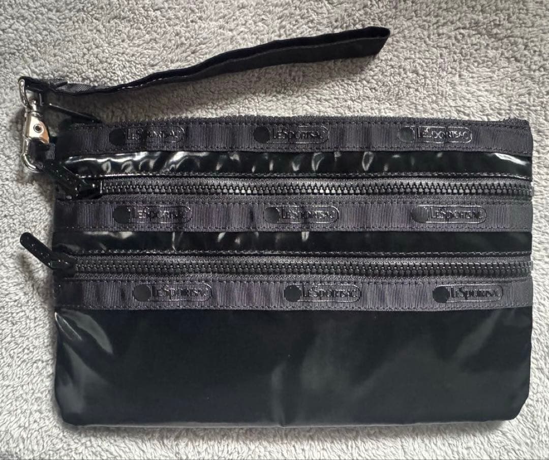 ひとりっぷ（R）×LeSportsac ZIP POUCH SET3 ブラック