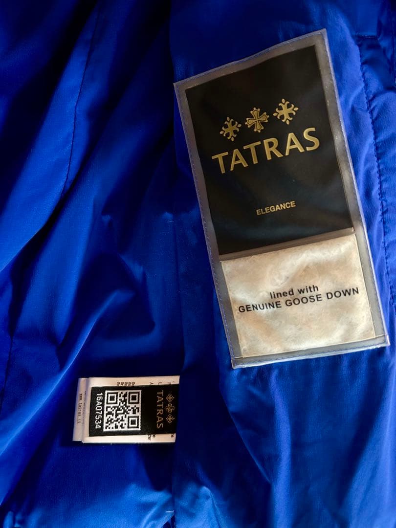 軽量TATRAS ブルー ダウンコート