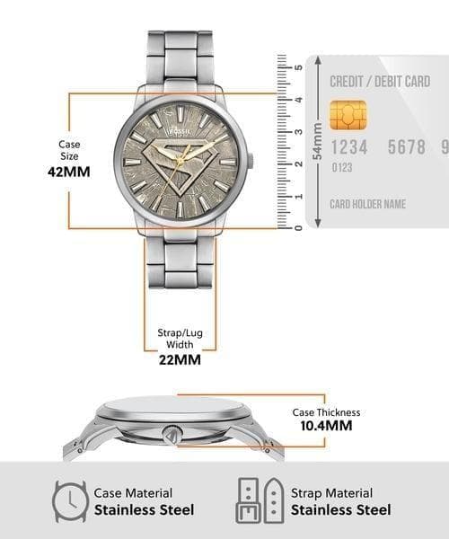 Superman x Fossil 限定版 腕時計 LE1207S