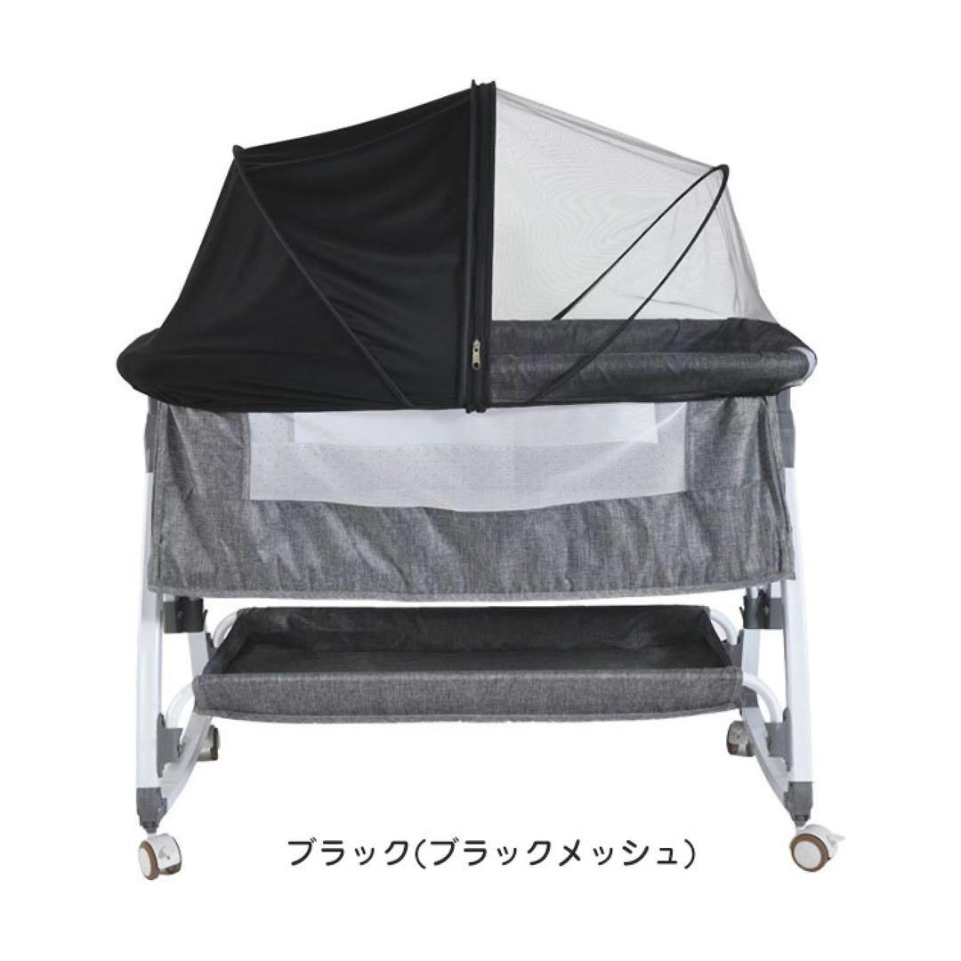 【美品】HZDMJベビーベッド 添い寝 折り畳み式 キャスター