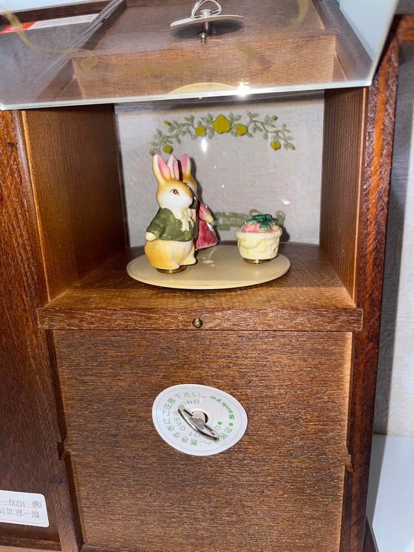 ラビットハウス　オルゴール　宝石箱　ジュエリーボックス アンティーク　昭和レトロ