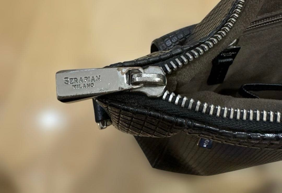 SERAPIAN トートバッグ 茶色 セラピアン