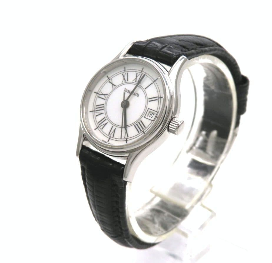 【ラウンド】TIFFANY&Co. ティファニー時計 ホワイトローマン☆極美品☆