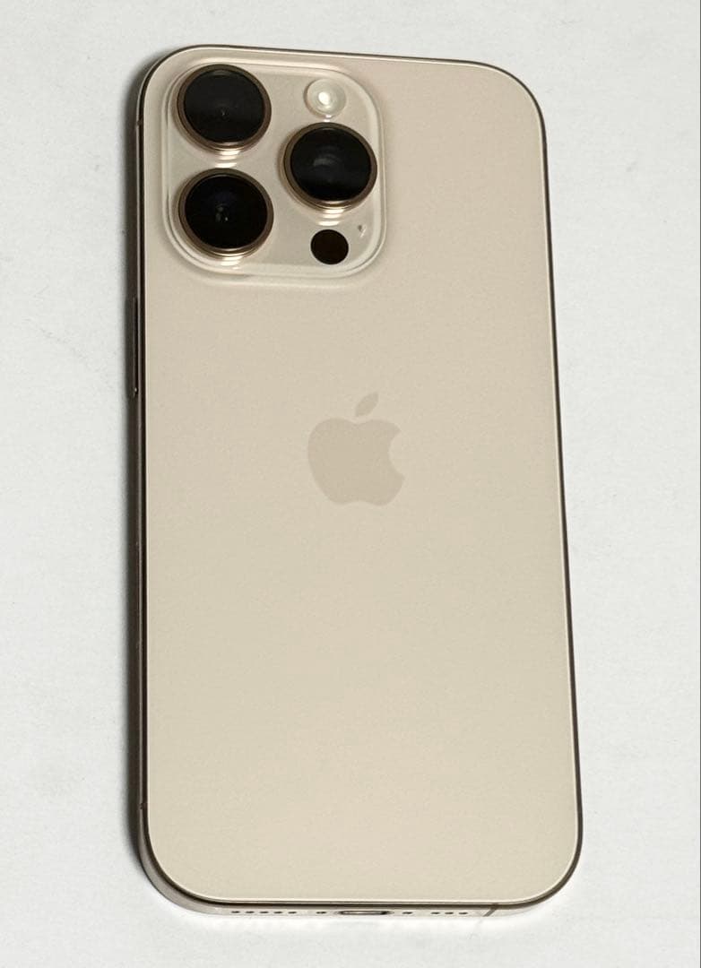 美品　バッテリー最大容量92%　iPhone 16 Pro 256GB デザート