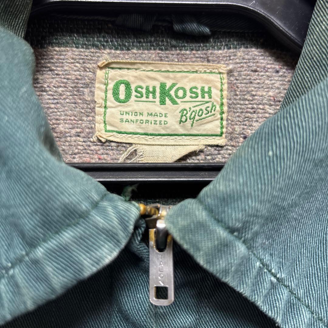 50–60s OshKosh ワークジャケット TALONジップ USA製