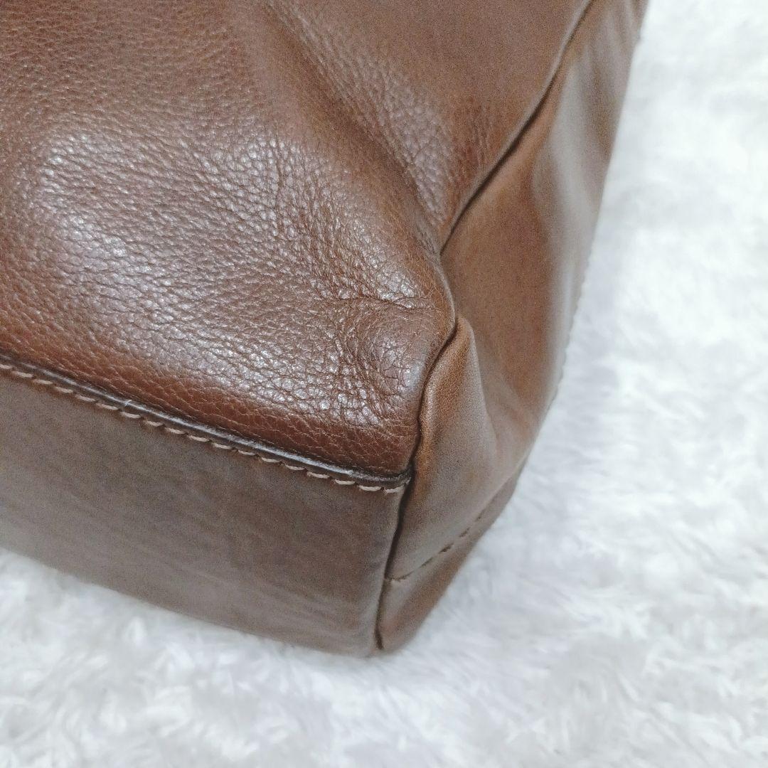 【定番】土屋鞄 メッセンジャーバッグ ショルダーバッグ ブラウン レザー 本革