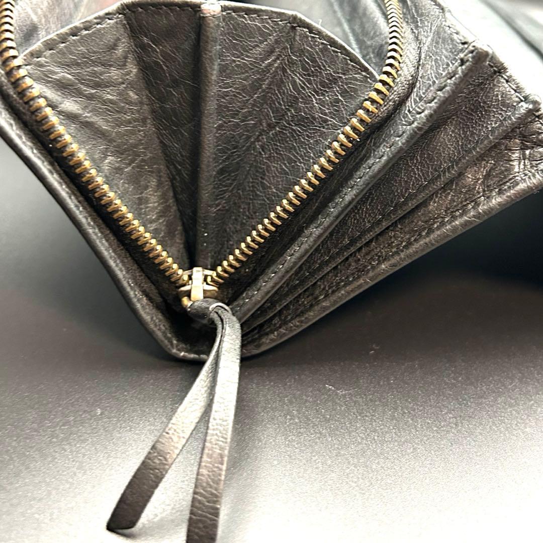 BALENCIAGA 長財布 2つ折り シティ クラシック ブラック　黒　メンズ