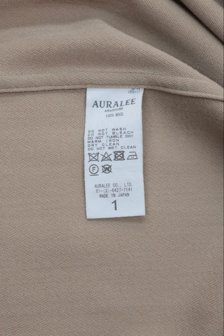 AURALEE HARD TWIST W BARATHEA SHIRTS　1