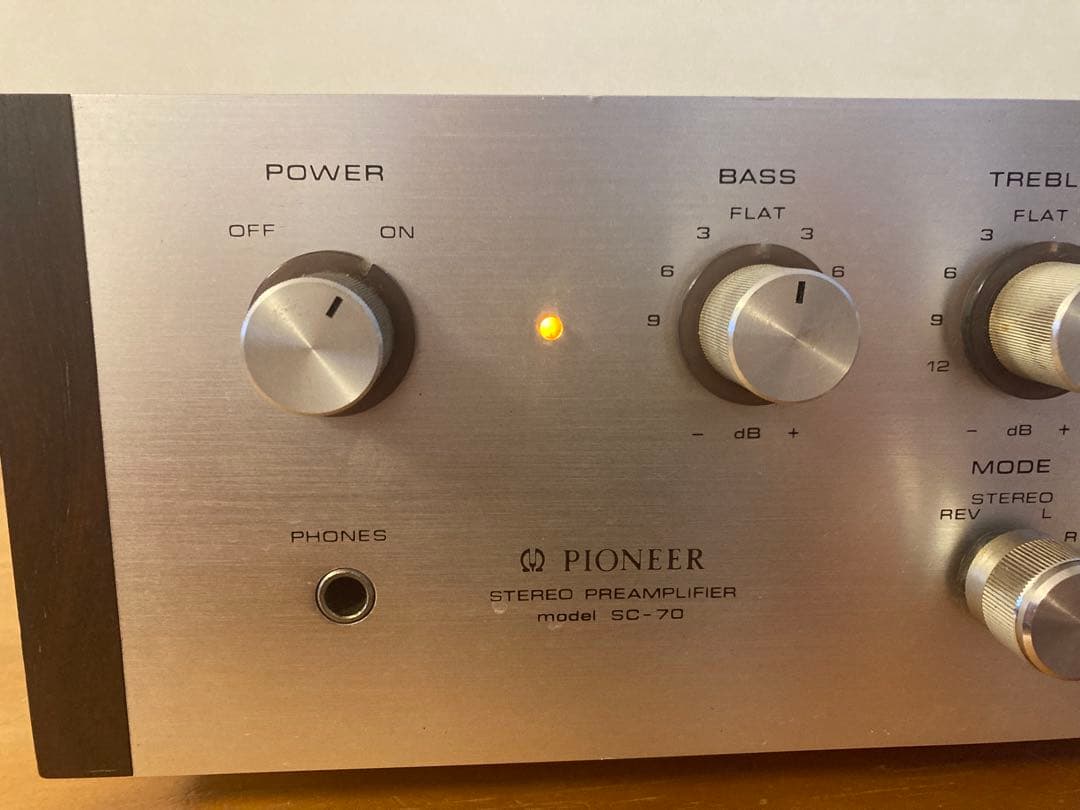 Pioneer SC-70 + TRIO M-6000 アンプ セット