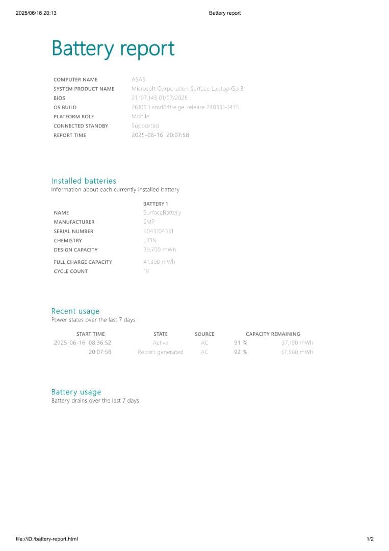 中古 Surface Laptop GO3 XKQ-00010 メモリー16GB