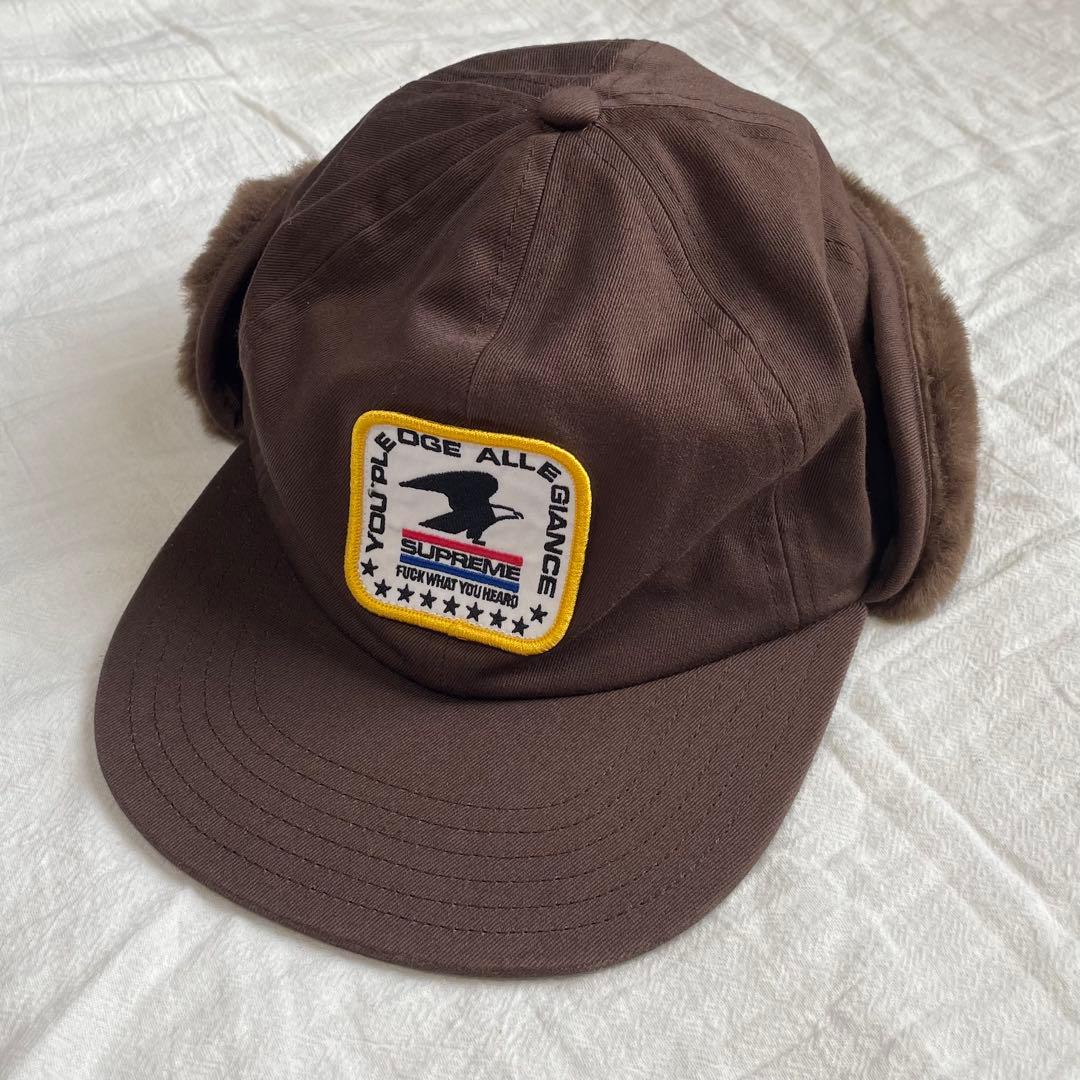 【極希少】Supreme Earflap 6-Panel Cap ブラウン