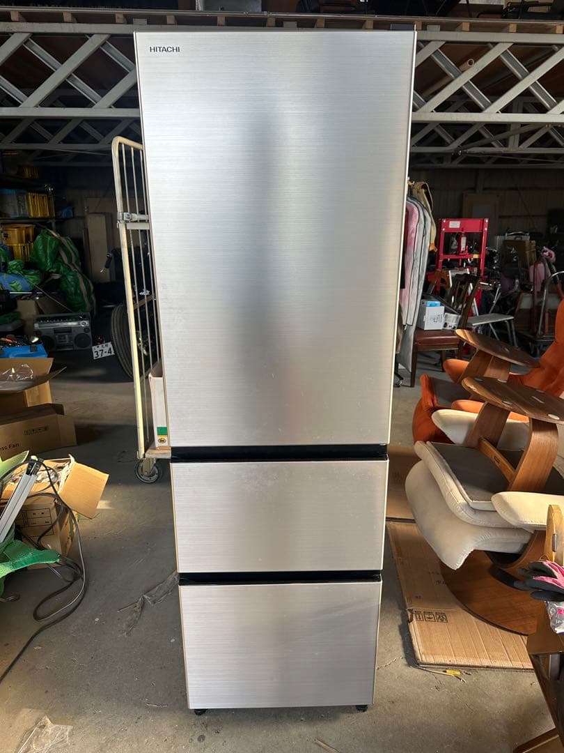 札幌発 日立 ノンフロン冷凍冷蔵庫 R-V32SV 315Ｌ冷蔵庫 2022年製