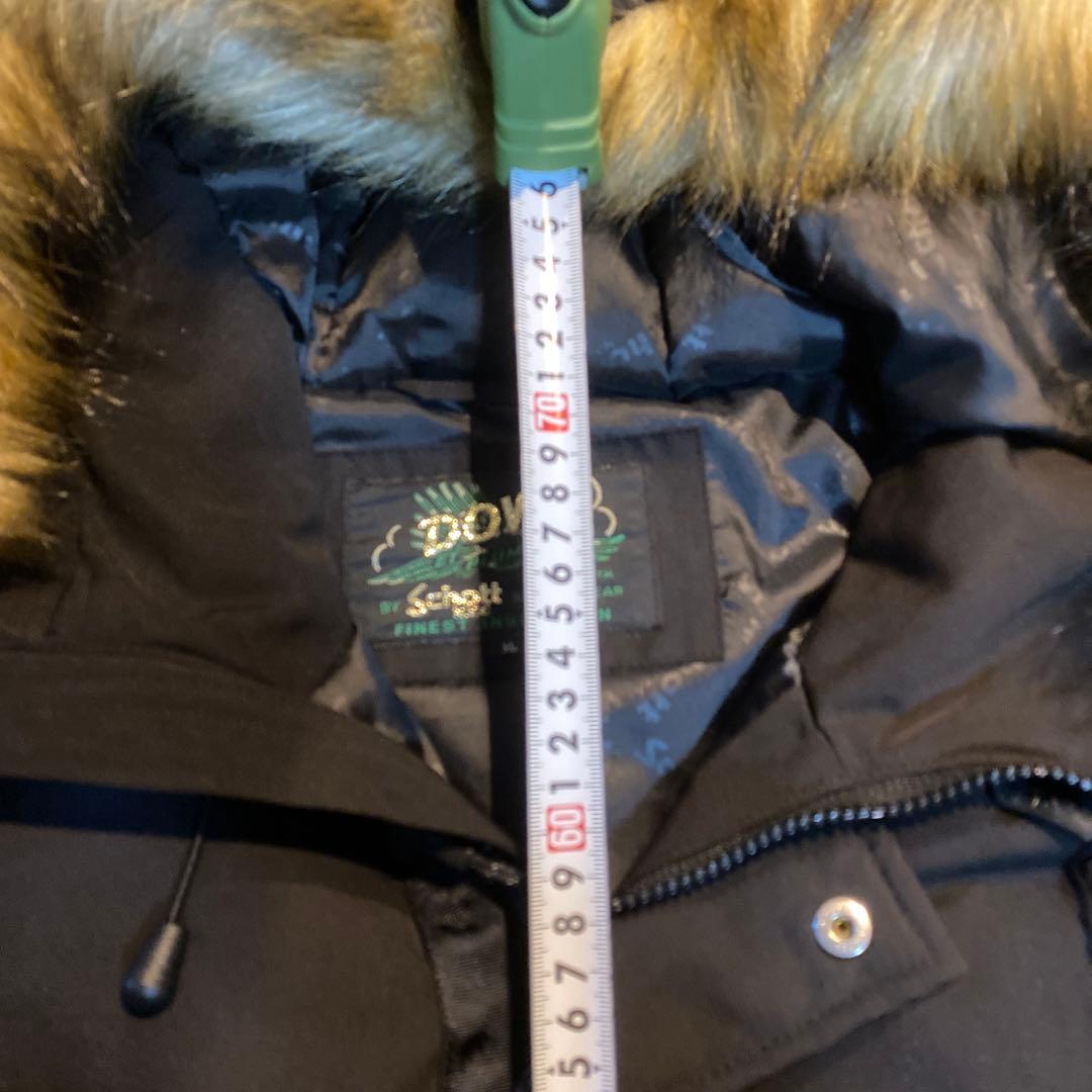 ま*ー様 SCHOTT BROS ブラックダウンジャケット