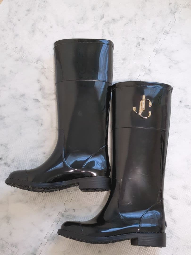 【希少】JIMMY CHOO　ウォータープルーフレインブーツ　完売品