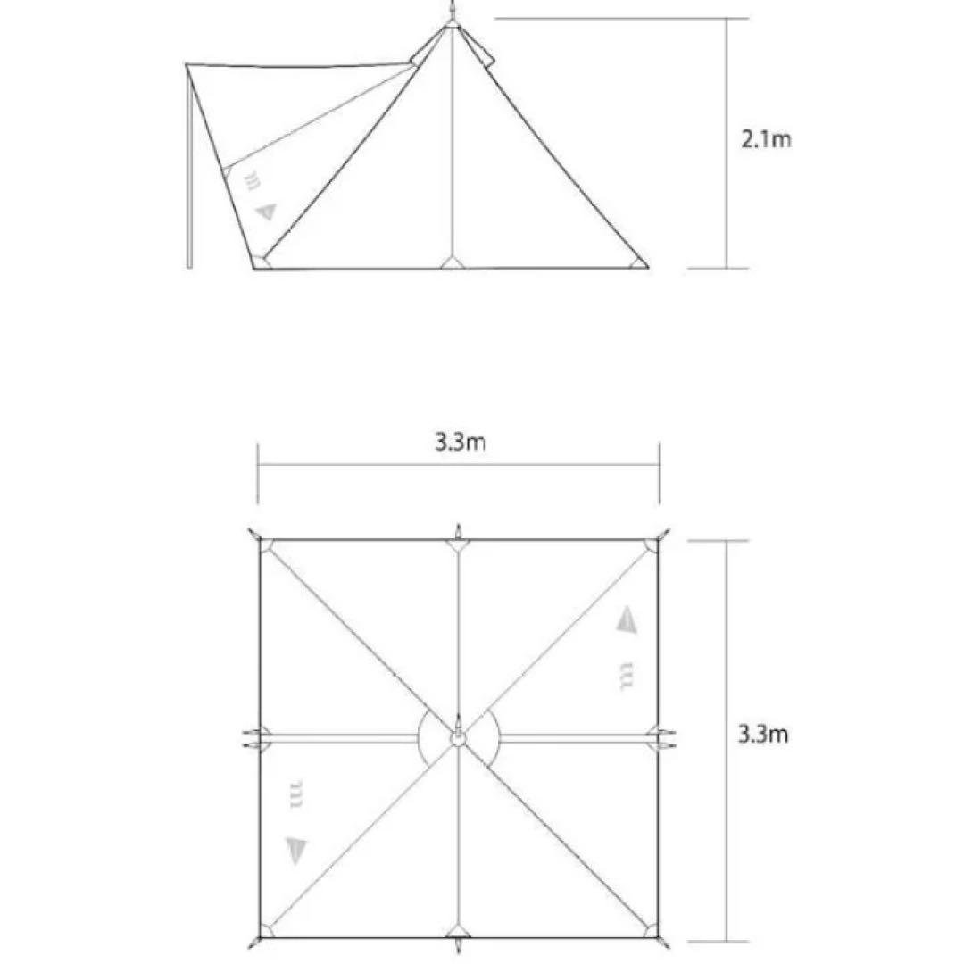 ムラコ アンドワンダー HERON 1POLE TENT SHELTER SET