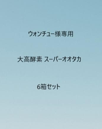 ウォンチュー大高酵素 スーパーオオタカ 6箱セット【K1816-1377】