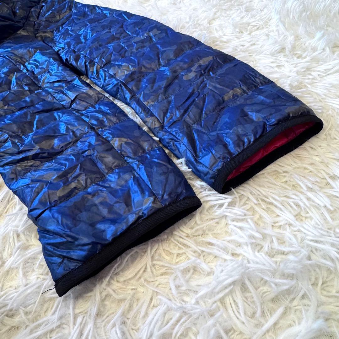 ちえぽん様バーバリー ブラックレーベル 迷彩 ダウンジャケット 2way M紺