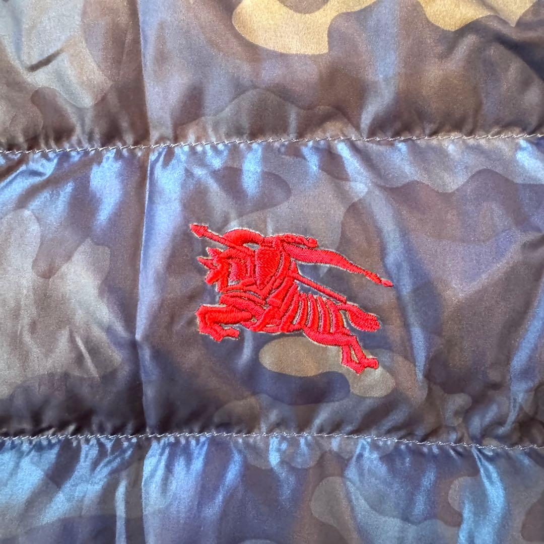 ちえぽん様バーバリー ブラックレーベル 迷彩 ダウンジャケット 2way M紺