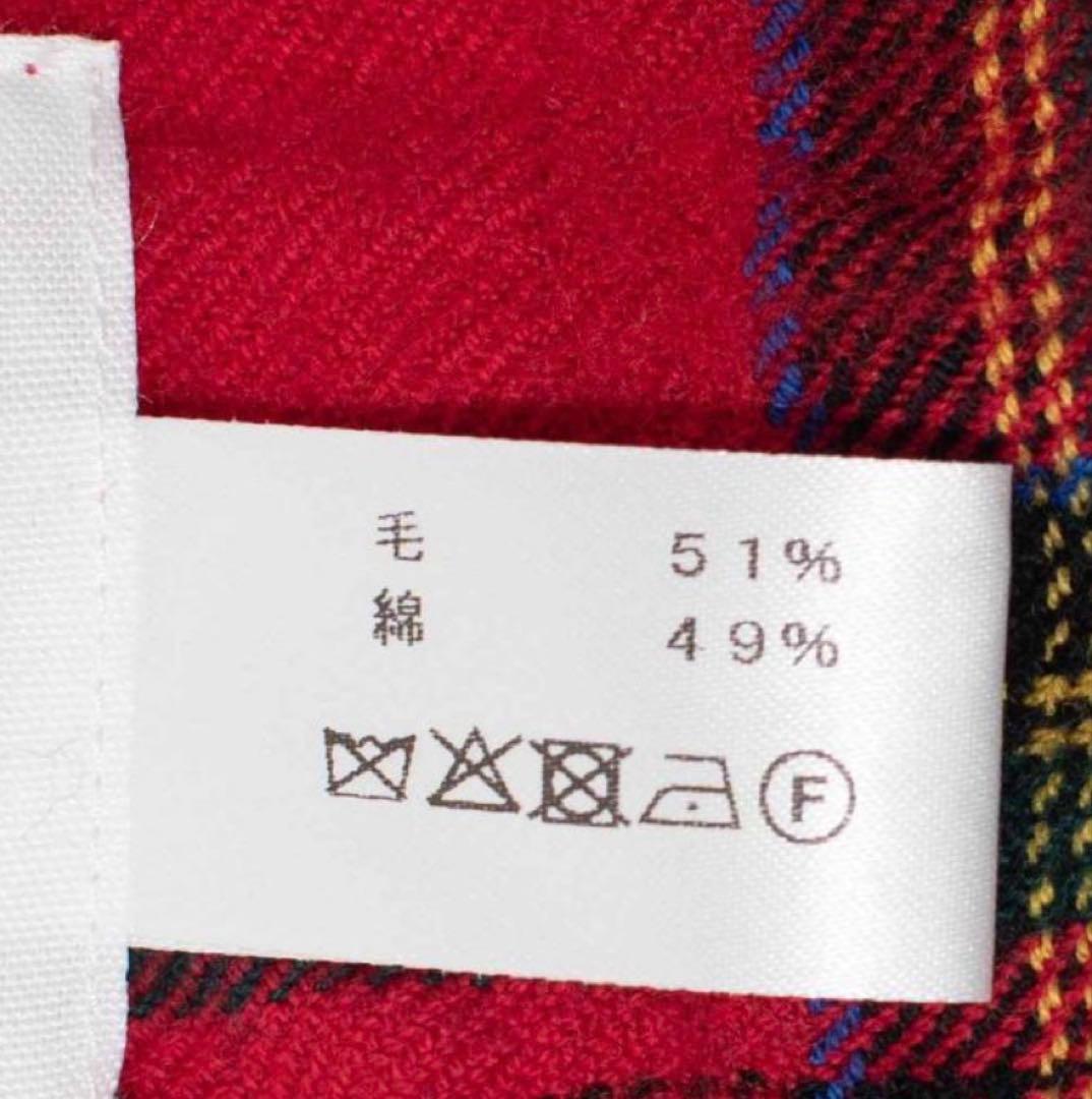 prit プリット ウールコットンタータンチェックストール レッド