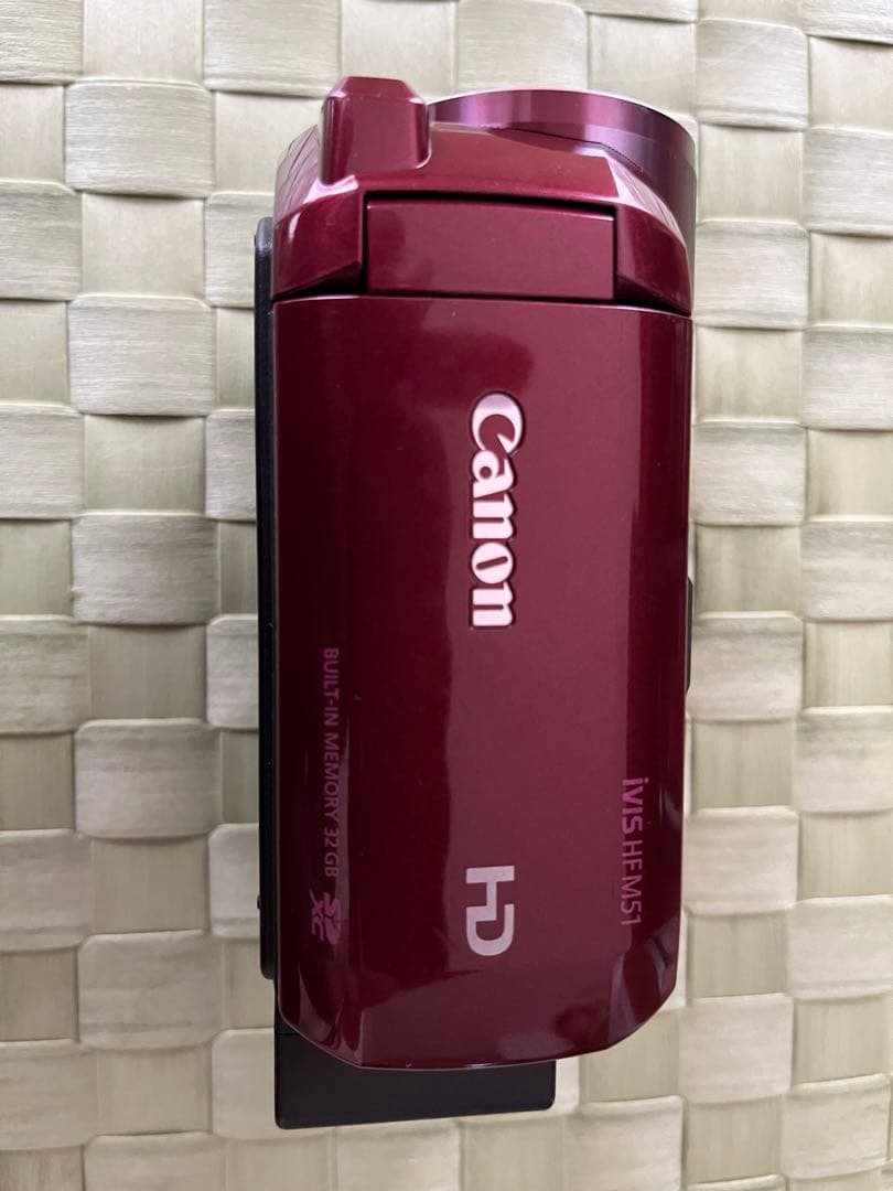Canon デジタルビデオカメラ iVIS HF M51 レッド