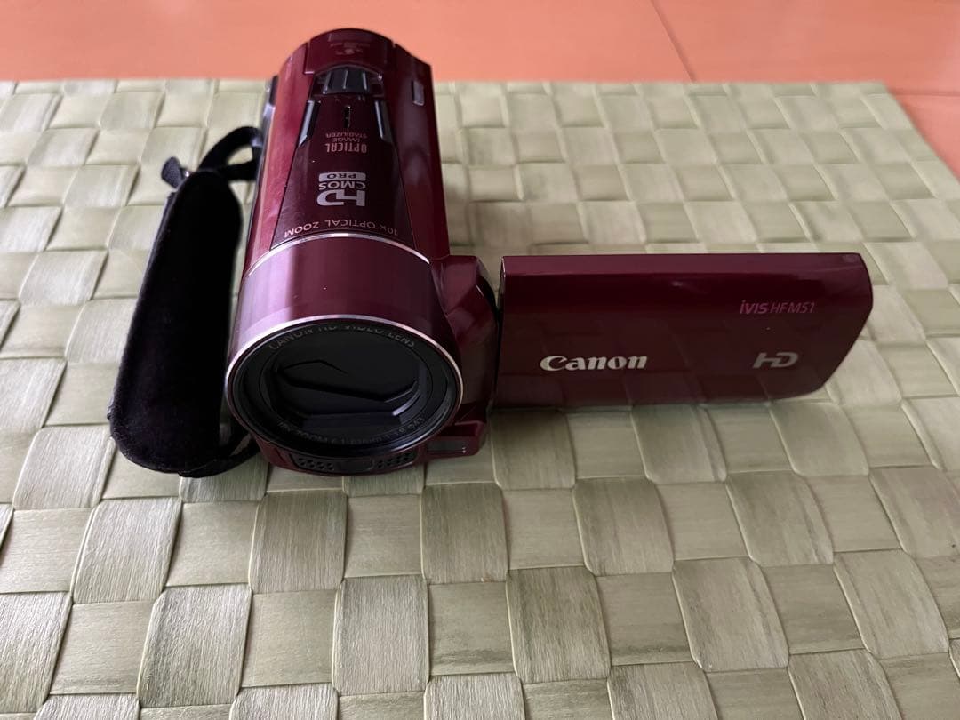 Canon デジタルビデオカメラ iVIS HF M51 レッド