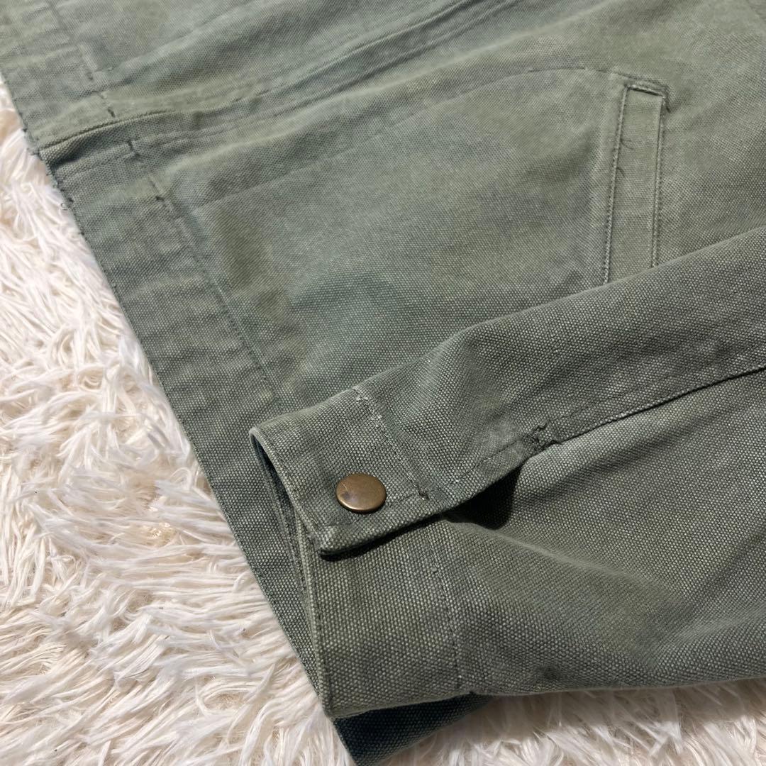 backers デトロイトジャケットLカーキ　襟コーデュロイ　vintage 冬